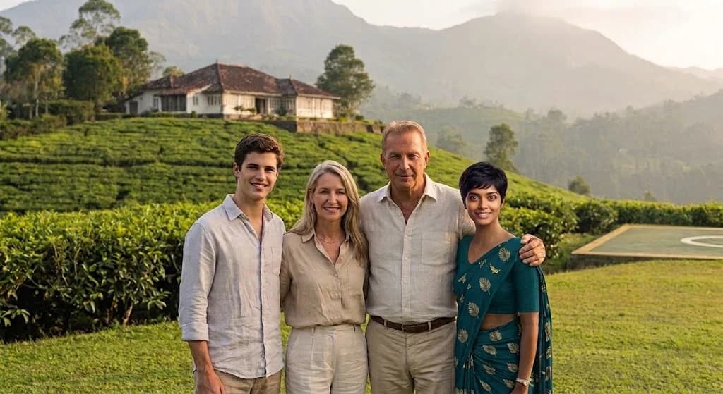 David Montgomery with Sonali at Tea Estate