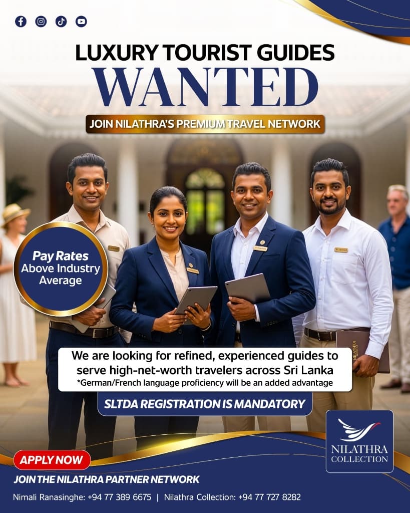 Luxury Tourist Guides Wanted - Nilathra Collection